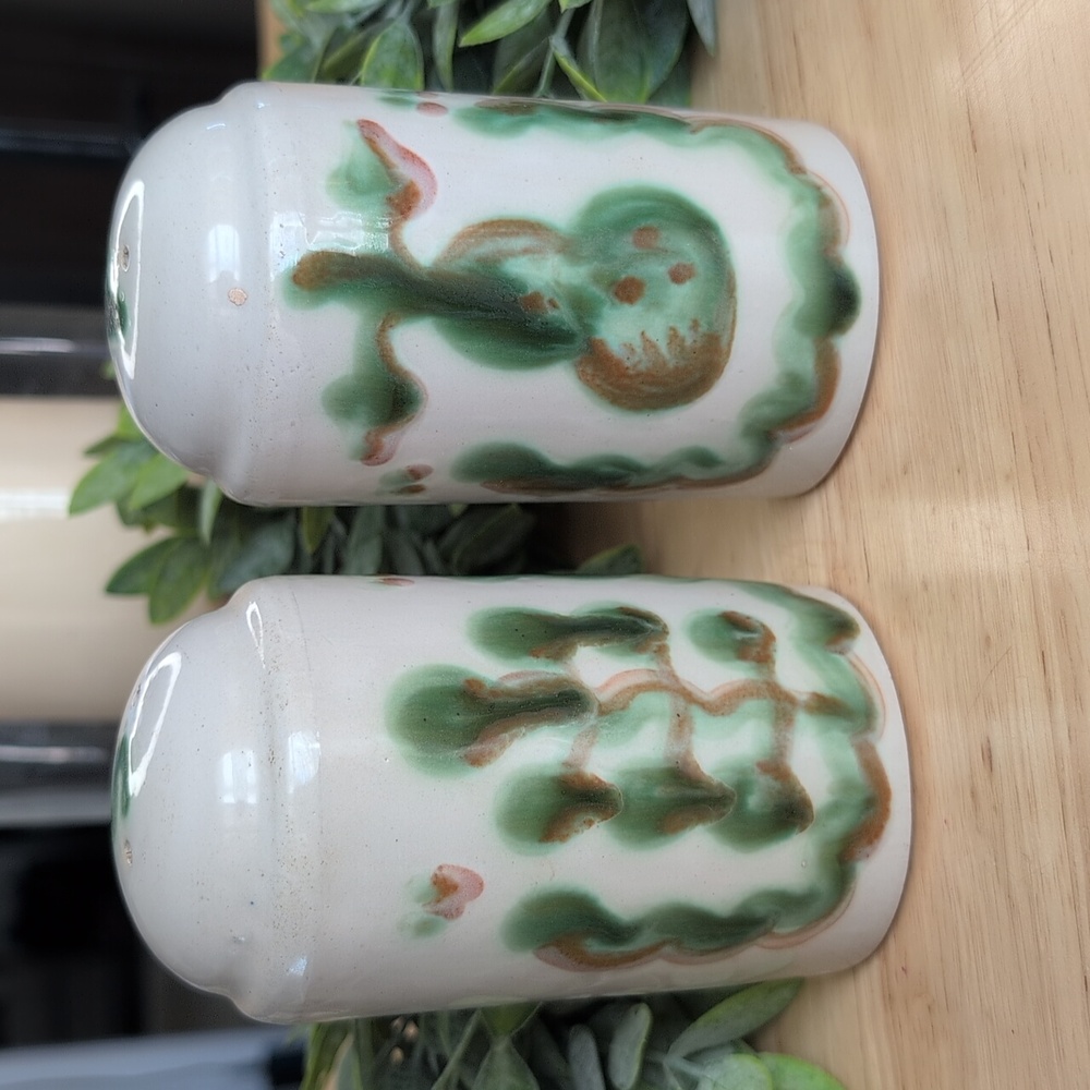 M.A. Hadley Pottery Vintage Stoneware Salt and Pepper Shakers